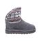 Bearpaw Virginia Toddler Toddler Knitted Textile Boots - 2133T  030 - Charcoal - Side View