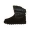 Bearpaw Virginia Kid's Leather Boots - 2133Y  004 - Black Print - Side View