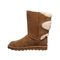 Bearpaw Eloise Women's Leather Boots - 2185W  849 - Hickory/champagne - Side View