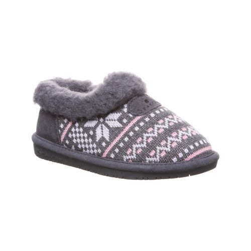 Bearpaw Alice Kid's Knitted Textile Shoe - 2292Y  030 - Charcoal - Profile View