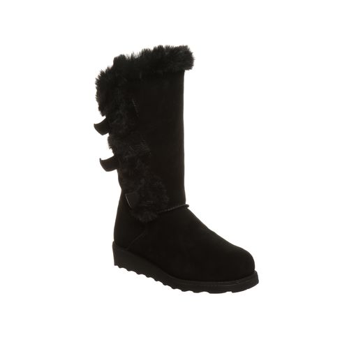 Bearpaw Genevieve Women's Leather Boots - 2305W  011 - Black - Profile View