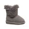 Bearpaw Betsey Toddler Toddler Suede Boots - 2361T  051 - Gray Fog - Side View