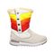 Bearpaw Boreal Women's Knitted Textile & Leather Boots - 2525W  909 - Winter White - Side View