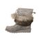 Bearpaw Arden Women's Leather Boots - 2535W  051 - Gray Fog - Side View