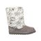 Bearpaw Callie Kid's Leather Boots - 2545Y  051 - Gray Fog - Side View