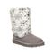 Bearpaw Callie Kid's Leather Boots - 2545Y  051 - Gray Fog - Profile View