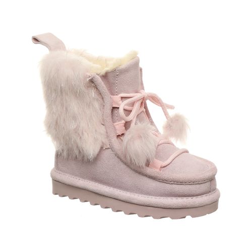 Bearpaw Sophie Toddler Toddler Leather Boots - 2547T  635 - Pale Pink - Profile View
