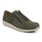 Vionic Abigail Women's Lace-up Arch Supportive Shoe - Olive Nubuck - Angle main