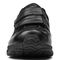 Vionic Albert Men's Orthotic Walking Shoe - Strap Closure - Black Leather - 6 front view