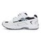 Vionic Albert Men's Orthotic Walking Shoe - Strap Closure - White And Blue Leather - 2 left view