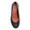Vionic Hannah Women's Ballet Flats with Arch Support - Black Napa - 3 top view
