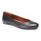 Vionic Hannah Women's Ballet Flats with Arch Support - Black Napa - 1 profile view