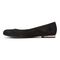 Vionic Hannah Women's Ballet Flats with Arch Support - Black Suede - 2 left view