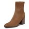 Vionic Harper Women's Ankle Boot - Toffee Wp Suede - Left angle