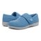 Vionic Jackie Women's Adjustable Supportive Slipper - Horizon Blue - pair left angle