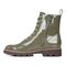 Vionic Lani Woemn's Patent Lace Up Boots - 2 left view - Olive
