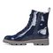 Vionic Lani Woemn's Patent Lace Up Boots - 2 left view - Navy