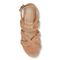 Vionic Lena Women's Supportive Ballet Flat - Toasted Nut Suede - 3 top view