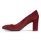 Vionic Mariana Women's Pump with Arch Support - Wine Suede - 2 left view