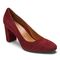 Vionic Mariana Women's Pump with Arch Support - Wine Suede - 1 profile view