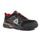 Reebok Work Beamer Comp Toe Work Shoe ESD - Black with Red Trim - Profile View