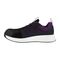 Reebok Work Women's Fusion Flexweave Comp Toe Athletic Work Shoe EH - Black and Purple - Side View