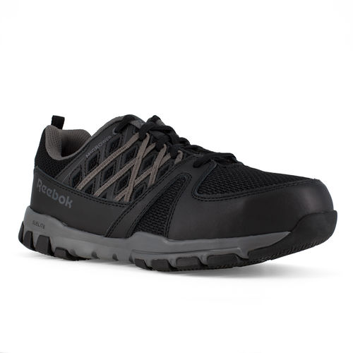 Reebok Work Men's Sublite Steel Toe Comfort Athletic Work Shoe ESD -  Black