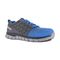 Reebok Work Men's Sublite Cushion Alloy Toe Comfort Athletic Work Shoe ESD - Blue and Grey - Profile View
