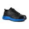 Reebok Work Men's Ateron Steel Toe Work Shoe - Black with Blue Trim - Profile View