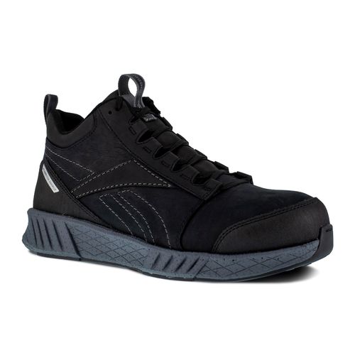 Reebok Work Men's Fusion Flexweave SD Comp Toe Mid Boot - RB4301 - Black and Grey - Profile View