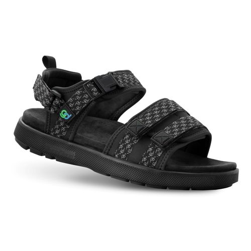 Gravity Defyer Cafe Men's Stress Recovery Sandals - Black - Profile View