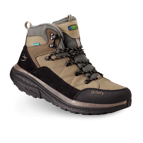 Gravity Defyer Men's G-Defy Sierra Hiking Shoes - Brown - Profile View