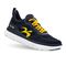 Gravity Defyer Men's XLR8 Running Shoes - Blue / Yellow - Profile View