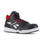 Reebok Work Men's BB4500 High Top - Electrical Hazard - Composite Toe Sneaker - Black and Red - Profile View