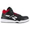 Reebok Work Men's BB4500 High Top - Electrical Hazard - Composite Toe Sneaker - Black and Red - Side View