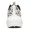 Vionic Aris Women's Lace-up Sneaker with Arch Support - White Snake - 5 back view
