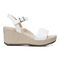 Vionic Aileen Women's 3/4 Strap Wedge Sandal - 4 right view - White