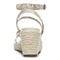 Vionic Ayda Women's Ankle Strap Wedge Sandal - Cream - 5 back view