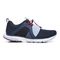 Vionic Berlin Women's Supportive Active Sneaker with Bungee Laces - Navy - 4 right view