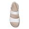 Vionic Brielle 3/4 Strap Wedge Platform Sandal with Arch Support - White - 3 top view