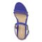 Vionic Emmy Woemn's Backstrap Wedge Sandal - Royal Blue Embossed - Top