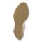 Vionic Emmy Woemn's Backstrap Wedge Sandal - Cream Embossed - Bottom