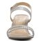 Vionic Emmy Woemn's Backstrap Wedge Sandal - 6 front view - Aluminum