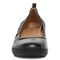 Vionic Jacey Women's Slip-on Wedge Shoe - Black/Black Leather - Front