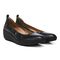 Vionic Jacey Women's Slip-on Wedge Shoe - Black/Black Leather - Pair