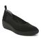 Vionic Jacey Women's Slip-on Wedge Shoe - Black-Knit - Angle main