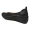 Vionic Jacey Women's Slip-on Wedge Shoe - Black/Black Leather - Back angle