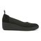 Vionic Jacey Women's Slip-on Wedge Shoe - Black-Knit - Right side