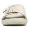 Vionic Keira Women's Orthotic Slide Sandal - Cream - 6 front view