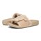 Vionic Keira Women's Orthotic Slide Sandal - Ginger Root Shearling pair left angle
